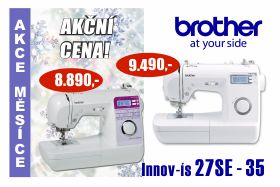 Šicí stroj Brother NV 27 SE za akční cenu Šicí stroj Brother NV 27 SE a NV 35 za výhodné akční ceny