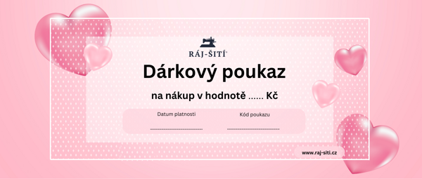Valentýnský dárkový poukaz...