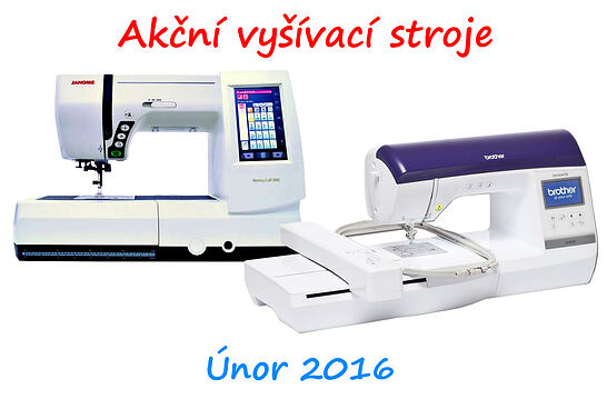 Vyšívací stroje v únoru