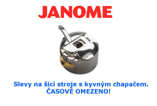 Časově omezeno: sleva na všechny šicí stroje Janome s kyvným chapačem