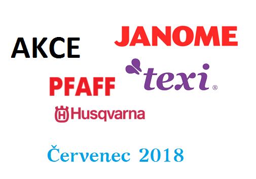 Červencová akční nabídka - 2018 - Janome, Pfaff, Husqvarna