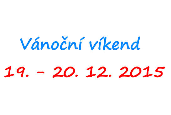 Pracujeme pro vás i o víkendu 19. - 20. 12.
