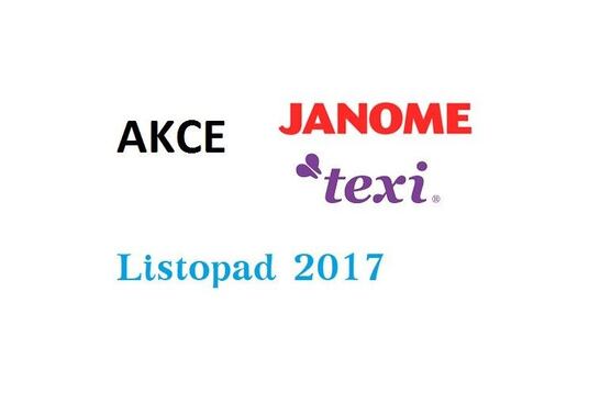 Akce Janome a Texi - Listopad 2017