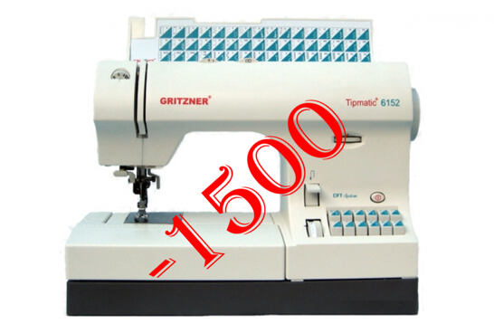 Výkonný šicí stroj Gritzner Tipmatic 6152 - SLEVA 1.500,- Kč