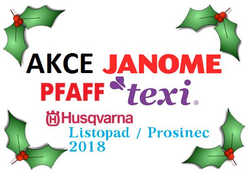 Předvánoční nadílka Janome, Pfaff, Husqvarna Viking