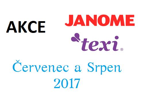 Janome a Texi - akce pro červenec a srpen 2017