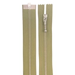Zip kovový dělitelný 4mm délka 45 cm s ozdobným jezdcem