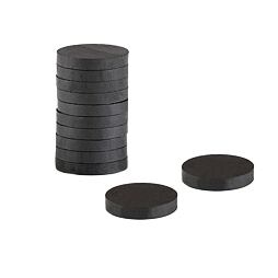 Magnet kulatý 30mm - černý (10ks)