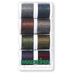 Vyšívací nitě Madeira Metallic Soft 40 box (8x200m)