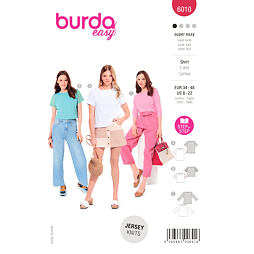 Střih Burda červený 6010 - tričko