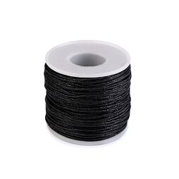 Šňůra oděvní hlazená 1mm/50m - černá