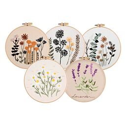 Sada na vyšívání s předlohou - rostliny