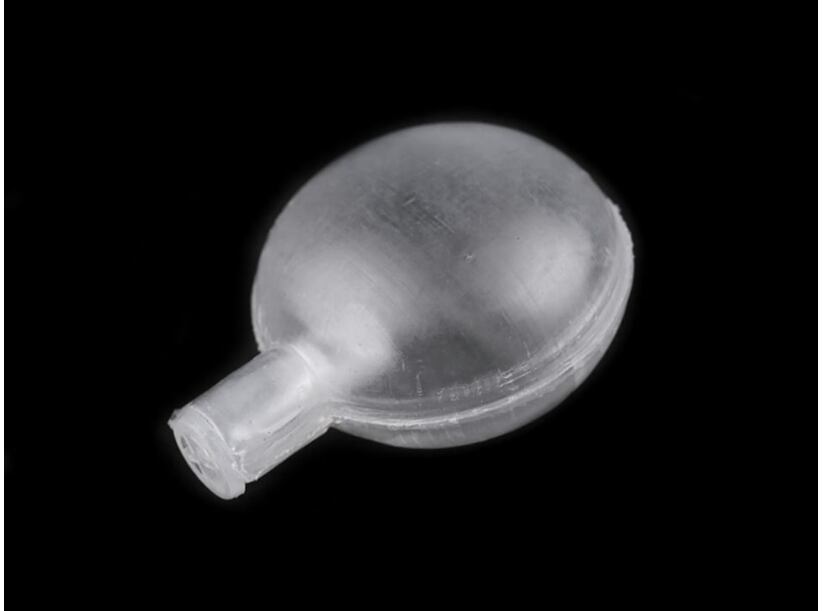 Pískátko do textilních předmětů průměr 25 mm transparent