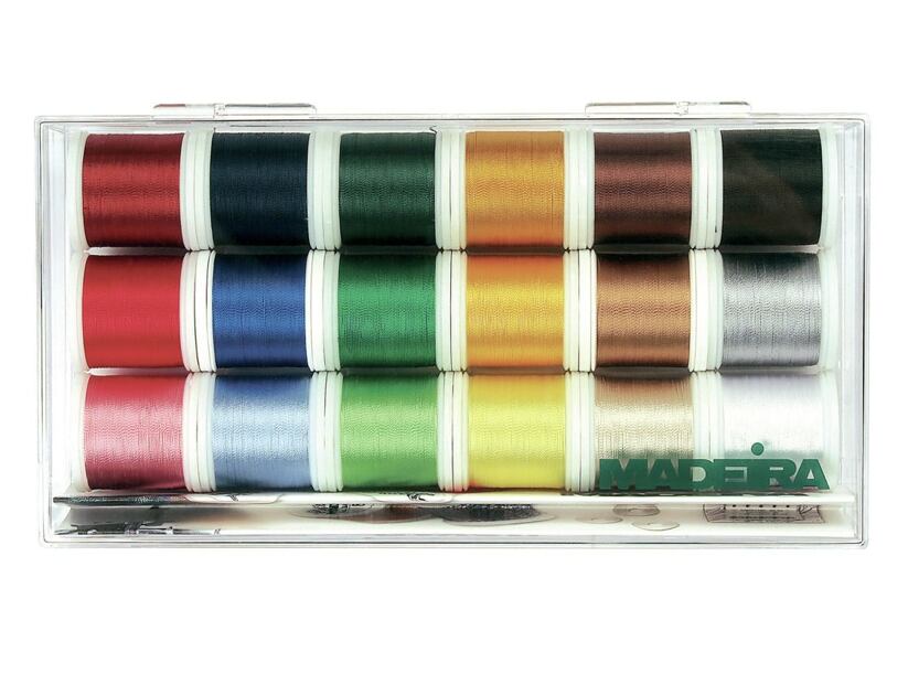 Vyšívací nitě Madeira Rayon box (18x200m)