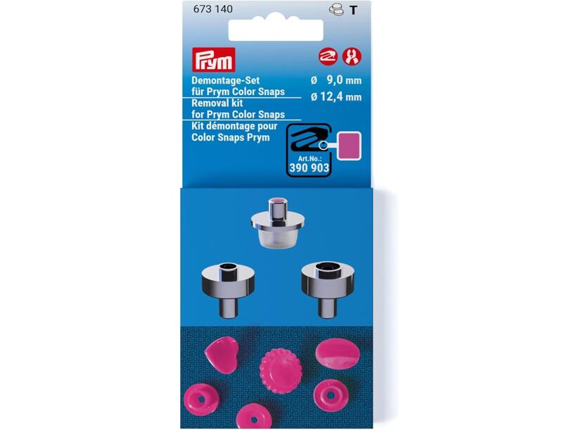 Sada k odstranění "Color snaps" (ø 9 a 12,4 mm) pro nástroj a kleště Vario - PRYM