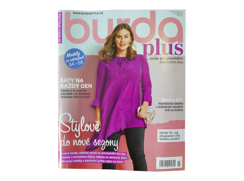 Burda Plus - móda pro plnoštíhlé - jaro/léto 2018