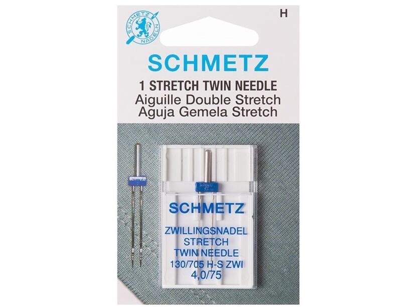 Schmetz dvojjehla 130/705 H stretch, rozpich 4mm/75