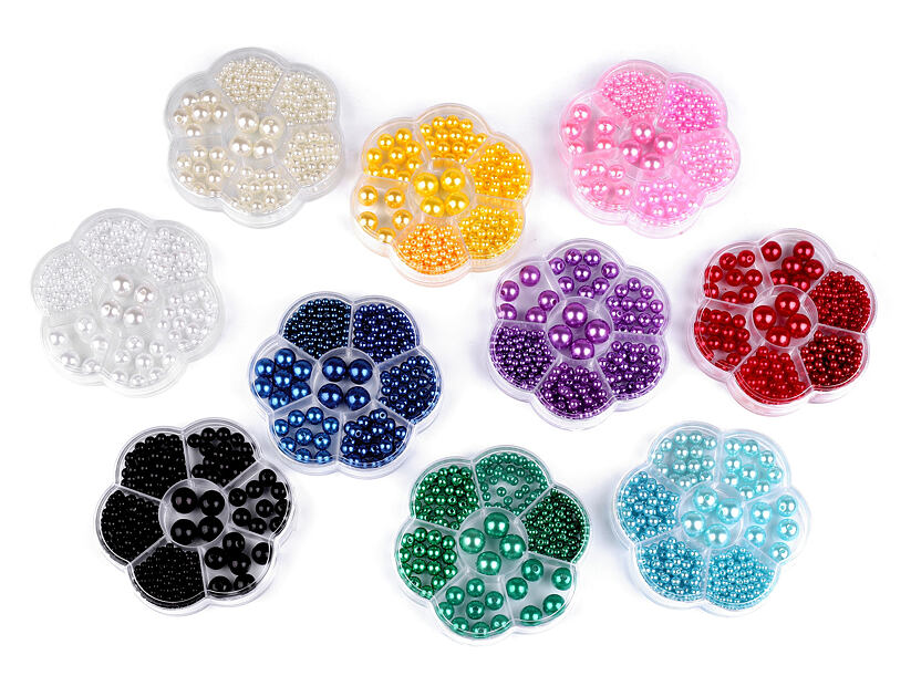 Sada voskových korálků v boxu