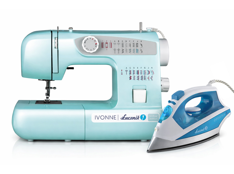 SET - Šicí stroj Lucznik Ivonne + žehlička Lucznik SI-720