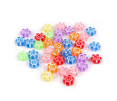 Plastové korálky 39ks (Ø11mm) - květ