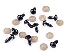 Bezpečnostní oči průměr 10 mm černá (sada 10 párů)