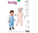Střih Burda zelený 9295 - dětské laclové kalhoty