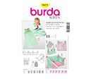 Střih Burda žlutý 9479 - výbava do postýlky pro miminko