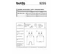 Střih Burda zelený 9294 - dětské dupačky, overal