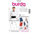 Střih Burda šedý 3403 - pánská vesta, kravata, šál, motýlek, smokingový pás