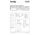 Střih Burda zelený 6599 - dámské laclové kalhoty, lacláče