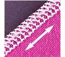 Overlock Brother M 3034 D - detailní pohled na steh